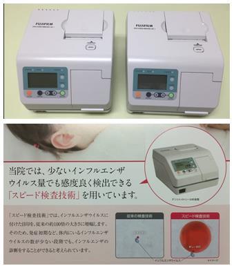 瀬田医院 インフルエンザ検出装置